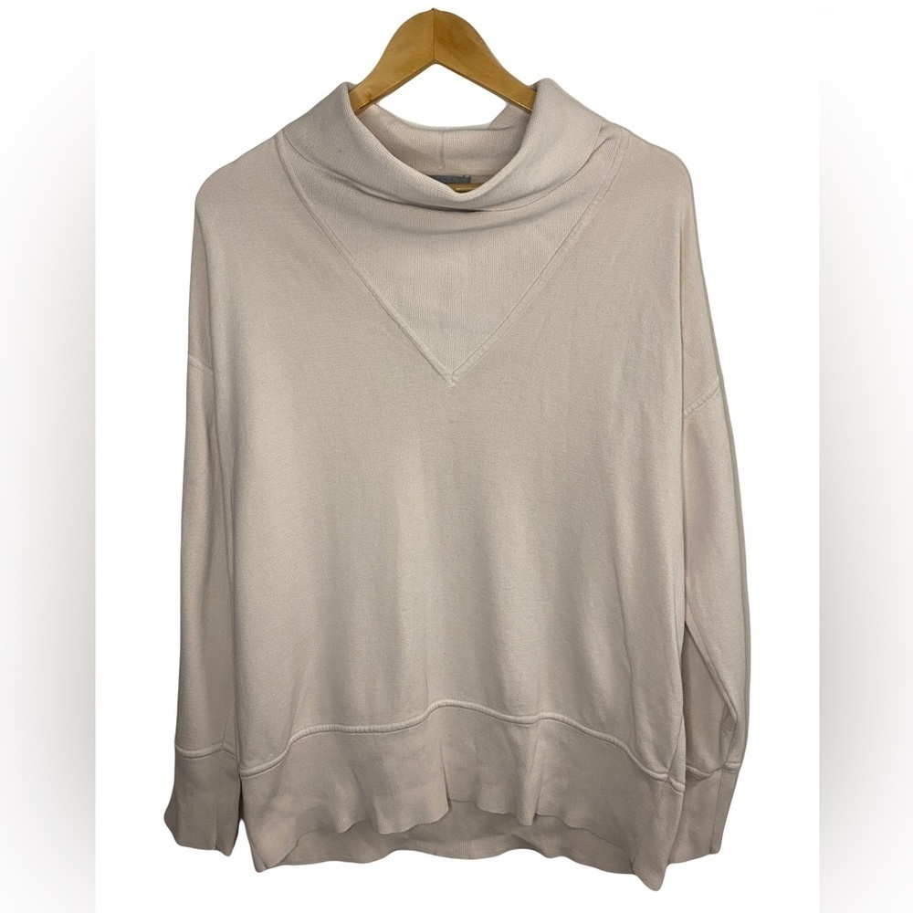 COS 100% Cotton Cream Cowlneck/Turtleneck Sweater